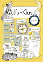 Vorschau - Arbeitsblätter - Klassentier: Wolf - Deckblatt