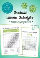 Vorschau - Arbeitsblätter - Back to school: Suchsel rund um den Schulstart - Deckblatt