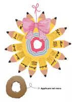 anteprima - Altro tipo di materiale - Back to school - ghirlanda di matite per l'aula - Pagina 3
