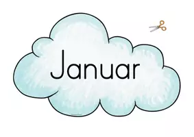 Vorschau - Mal- und Bastelvorlagen - Geburtstagskalender: Wolken - Seite 2