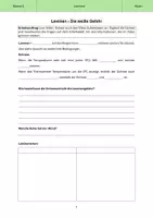 Vorschau - Arbeitsblätter - AB zum Video "Biber Berti - Lawinen und Lawinengefahr" - Deckblatt