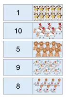 Vorschau - Spiele - Domino Mengenerfassung bis 10 (schwieriger) - Seite 3
