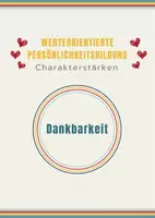 Vorschau - Arbeitsblätter - Dankbarkeit - Deckblatt