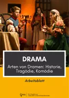 Vorschau - Arbeitsblätter - Drama: Dramenarten - Deckblatt