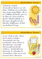 Vorschau - Stationenlernen - Sommer - Lese- & Abschreibkartei - LA/Lateinische Ausgangsschrift - Seite 2