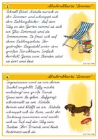Vorschau - Stationenlernen - Sommer - Lese- & Abschreibkartei - LA/Lateinische Ausgangsschrift - Seite 3