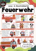 Vorschau - Arbeitsblätter - Feuerwehr - Lese- & Abschreibkartei VA/Vereinfachte Ausgangsschrift - Deckblatt