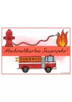 Vorschau - Arbeitsblätter - Feuerwehr - Lese- & Abschreibkartei VA/Vereinfachte Ausgangsschrift - Seite 1