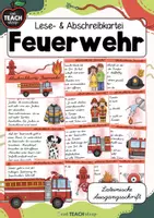 Vorschau - Arbeitsblätter - Feuerwehr - Lese- & Abschreibkartei LA/Lat.Ausgangsschrift - Deckblatt