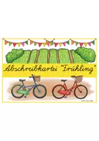 Vorschau - Stationenlernen - Frühling - Lese- & Abschreibkartei LA/Lateinische Ausgangsschrift - Seite 1