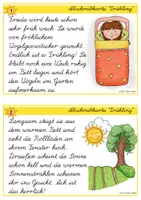 Vorschau - Stationenlernen - Frühling - Lese- & Abschreibkartei LA/Lateinische Ausgangsschrift - Seite 2