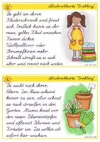 Vorschau - Stationenlernen - Frühling - Lese- & Abschreibkartei LA/Lateinische Ausgangsschrift - Seite 3