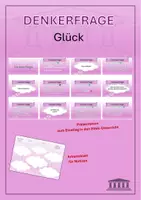 Vorschau - Spiele - Denkerfrage Glück Präsentation - Deckblatt