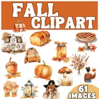 Vorschau - selbst erstellte Cliparts/Grafiken - Herbst-Clipart-Kollektion - Deckblatt