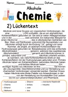 Vorschau - Unterrichtsreihen - Alkohol – Informationen und Aufgaben - Seite 1