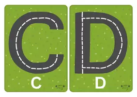 Vorschau - Poster - Literacy Karten - Buchstaben-Straßen zum Nachspuren - Seite 2