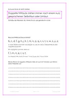 Vorschau - Stundenentwürfe - Doppelte Mitlaute - effektives Training - Seite 1
