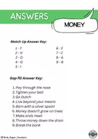 Vista previa - Hojas de trabajo - Money idioms worksheets - B2+ - página 3