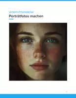 Vorschau - Unterrichtsreihen - Porträt-Fotos machen – Gesichter im Fokus | Klassen 4–9 - Deckblatt