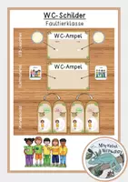 Vorschau - Poster - WC-Ampel / WC-Schilder - Faultierklasse - Deckblatt