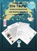 Vorschau - Stundenentwürfe - ✝️ Taufe - Unterrichtseinheit - Deckblatt