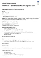Vorschau - Stundenentwürfe - ✝️ Taufe - Unterrichtseinheit - Seite 2