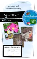 Vorschau - Mal- und Bastelvorlagen - Aquarell-Tiere zum Ausmalen & Fotografieren - Deckblatt