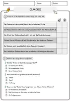 Vorschau - Arbeitsblätter - Diakonie Arbeitsblätter mit Fragen + Lösungen Religion Lesetext - Seite 2