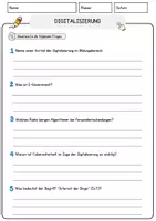 Vorschau - Arbeitsblätter - Digitalisierung Arbeitsblätter mit Fragen + Lösungen Religion Lesetext - Seite 3