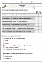 Vorschau - Arbeitsblätter - Fatima Arbeitsblätter mit Fragen + Lösungen Religion Lesetext - Seite 2