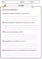 Vorschau - Arbeitsblätter - Fatima Arbeitsblätter mit Fragen + Lösungen Religion Lesetext - Seite 3