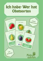 Vorschau - Spiele - Ich habe Wer hat (Lesespiel) - Obstsorten - Deckblatt