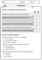 Vorschau - Arbeitsblätter - Franziskus Arbeitsblätter mit Fragen + Lösungen Religion Lesetext - Seite 2