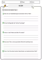 Vorschau - Arbeitsblätter - Glück Arbeitsblätter mit Fragen + Lösungen Religion Lesetext - Seite 3