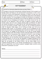 Vorschau - Arbeitsblätter - Gottesdienst Arbeitsblätter mit Fragen + Lösungen Religion Lesetext - Seite 1