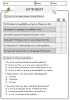 Vorschau - Arbeitsblätter - Gottesdienst Arbeitsblätter mit Fragen + Lösungen Religion Lesetext - Seite 2