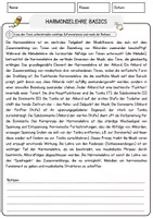 Vorschau - Arbeitsblätter - Harmonielehre Basics Arbeitsblätter mit Fragen + Lösungen Leseverstehen und Wortschatz - Seite 1