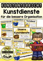 Vorschau - Poster - Kunstdienste für die Organisation im Kunstunterricht - Deckblatt
