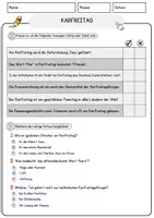 Vorschau - Arbeitsblätter - Karfreitag Arbeitsblätter mit Fragen + Lösungen Religion Leseverstehen und Wortschatz - Seite 2
