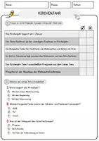 Vorschau - Arbeitsblätter - Kirchenjahr Arbeitsblätter mit Fragen + Lösungen Religion Leseverstehen und Wortschatz - Seite 2