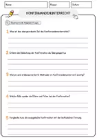 Vorschau - Arbeitsblätter - Konfirmandenunterricht Arbeitsblätter mit Fragen + Lösungen Religion Leseverstehen und Wortschatz - Seite 3