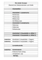 Vorschau - Arbeitsblätter - Die Länder Europas - Seite 1
