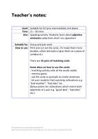 Vorschau - Spiele - Adjective Opposites - Antonyms Matching Activity - Seite 1