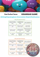 Vorschau - Spiele - Past Perfect Tense: Explaining past situations (writing/speaking game) - Deckblatt