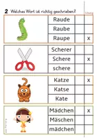 Vorschau - Arbeitsblätter - 30 Klammerkarten - Welche Schreibweise ist richtig? - Seite 2