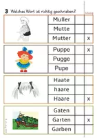 Vorschau - Arbeitsblätter - 30 Klammerkarten - Welche Schreibweise ist richtig? - Seite 3