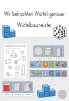Vorschau - Arbeitsblätter - Würfelbaumeister - Der Würfel Klasse 2-3 - Deckblatt