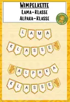 Vorschau - Anderer Materialtyp - Wimpelkette Lamaklasse Alpakaklasse - Deckblatt