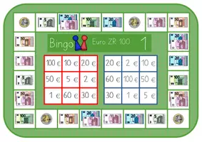 Vorschau - Stationenlernen - Brettspiel Bingo EURO & CENT ZR 100 - Seite 2