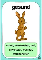 Vorschau - Poster - KOSTENLOSER AUSZUG: Adjektive: Gesundheit – Wortfelder & Gegenteile - Seite 2